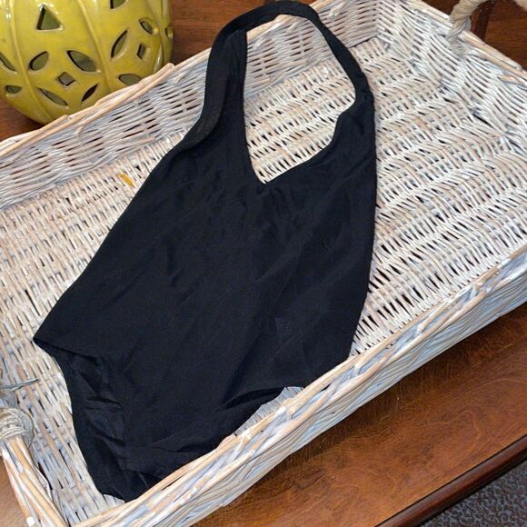 Sheer Halterneck Bodysuit SZ M - Picture 1 of 4